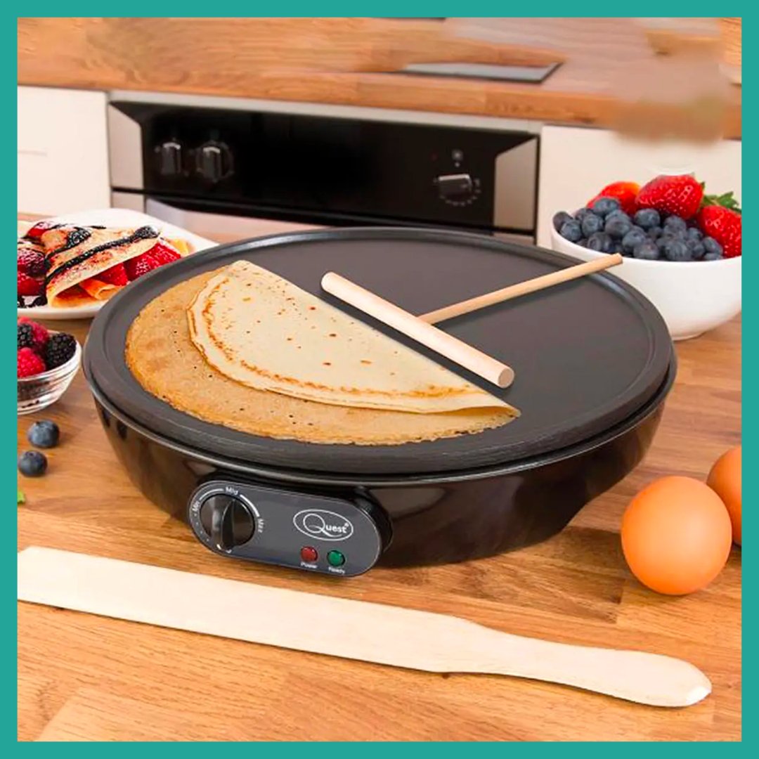 Pancake Day is just around the corner!! Whip up love at first bite with our easy-to-use pancake maker, turning your breakfasts into a stack of golden, fluffy moments to cherish. Tune in Wednesday at 5pm! #PancakeDay #PancakeMaker