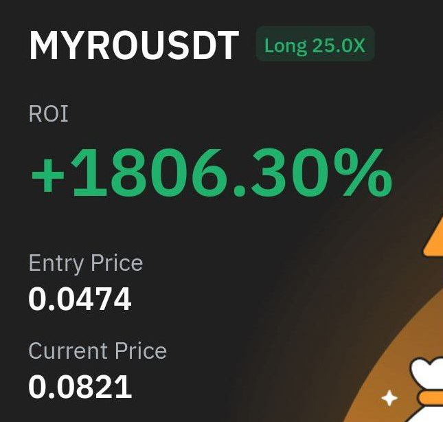 Saqii512's tweet photo. #MYROUSDT
Free Trade Done 2000% 
#SAQIICRYPTO #SAQIIFAM #CRYPTO https://t.co/jYDYSD0IjT