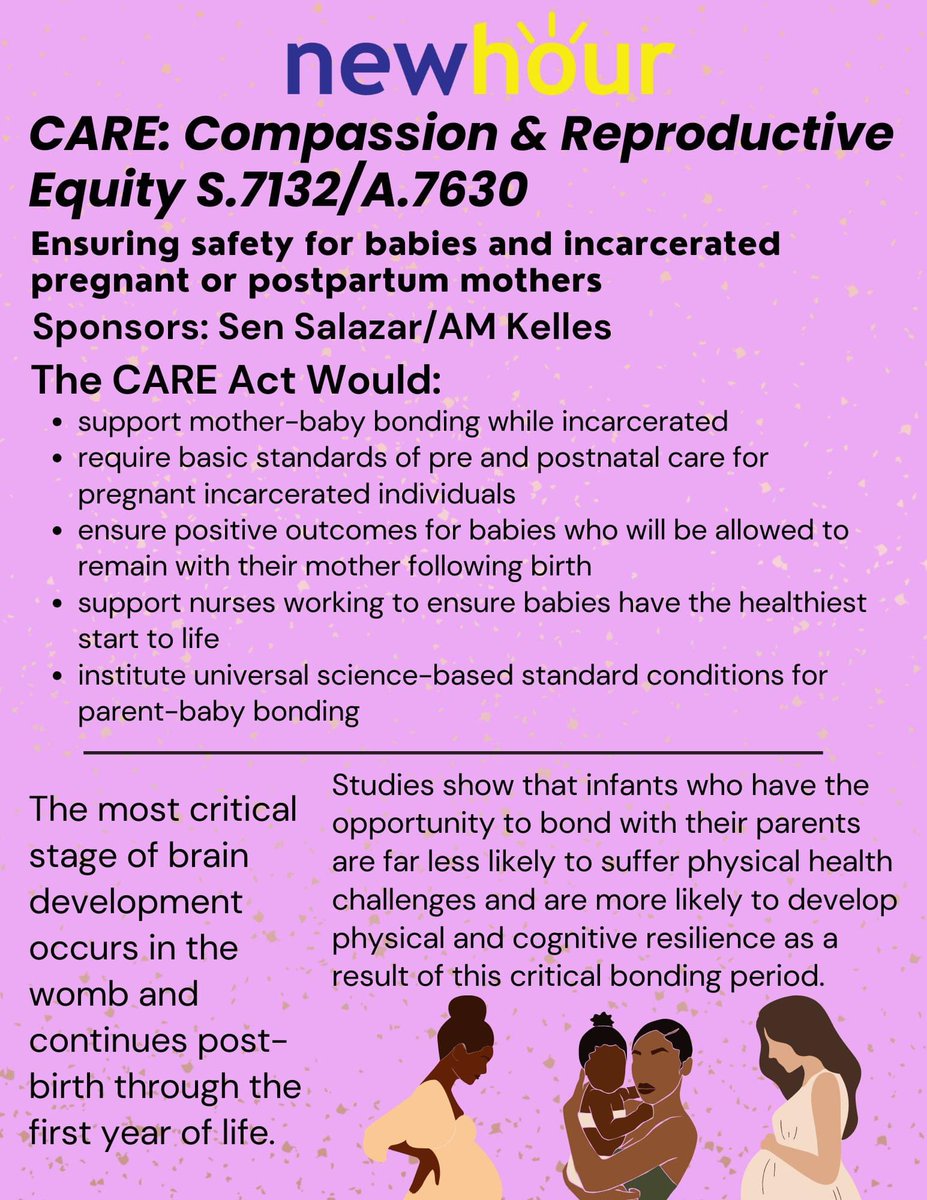 We’re headed to Albany now to advocate for passage of the CARE Act S.7132/A.7630! Because women, mothers & babies deserve adequate healthcare behind bars & a chance to bond after birth, benefitting them for life. 

Sign on: bit.ly/CareActSignOn

#ItsAboutTheBabies #ShowWeCARE