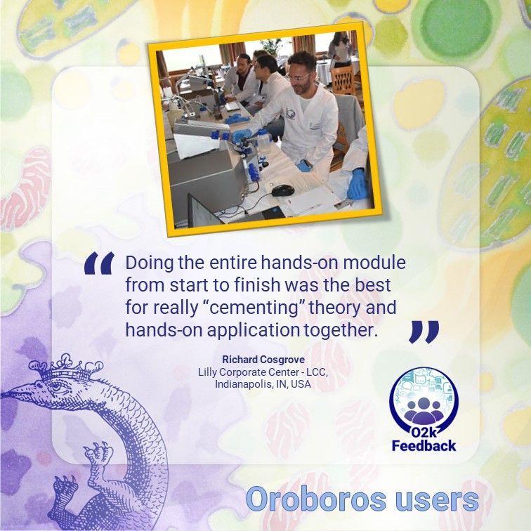 OroborosI's tweet image. Our last O2k-Workshop received rave reviews for its hands-on sessions. Join us for the June workshop on the Oroboros O2k-FluoRespirometer providing an introduction to DatLab 8 and applications of the TIP2k!
buff.ly/49KY6LM

#O2kWorkshop #HighResolutionRespirometry #DatLab