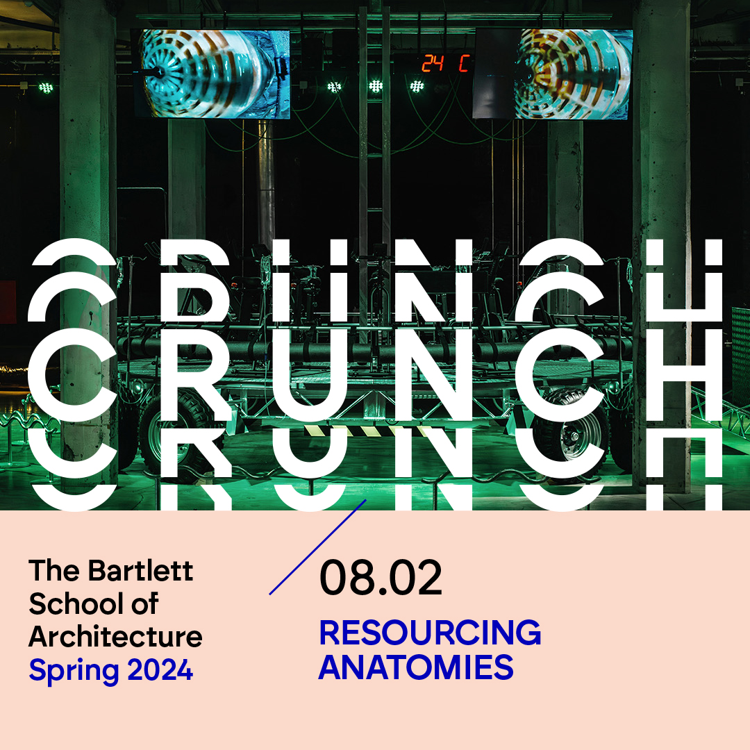 This week's CRUNCH: Thu 08 Feb, 18:30, 22 Gordon St

Igor Bragado and <a href="/milesgertler/">Miles Gertler</a> (Common Accounts), Dream Chittmittrapap (<a href="/XA_studio/">Xcessive Aesthetics</a>) and artist, curator, musician and DJ Parma Ham discuss bodies as material, bodies as aesthetics and bodies as labour.

ucl.ac.uk/bartlett/archi…