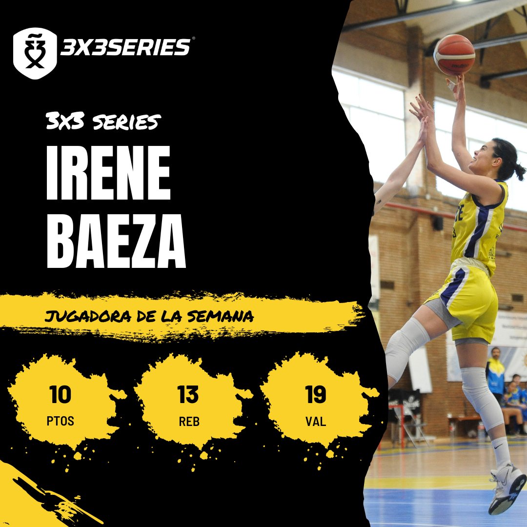 Jugadora de la semana: <a href="/i_baeza/">I. Baeza🏀</a> 🏆

Dominio absoluto de la zona  por parte de la jugadora de @3x3Pla en la victoria del <a href="/realcanoe/">Real Canoe NC</a> 💪

#3x3Series #LFChallenge