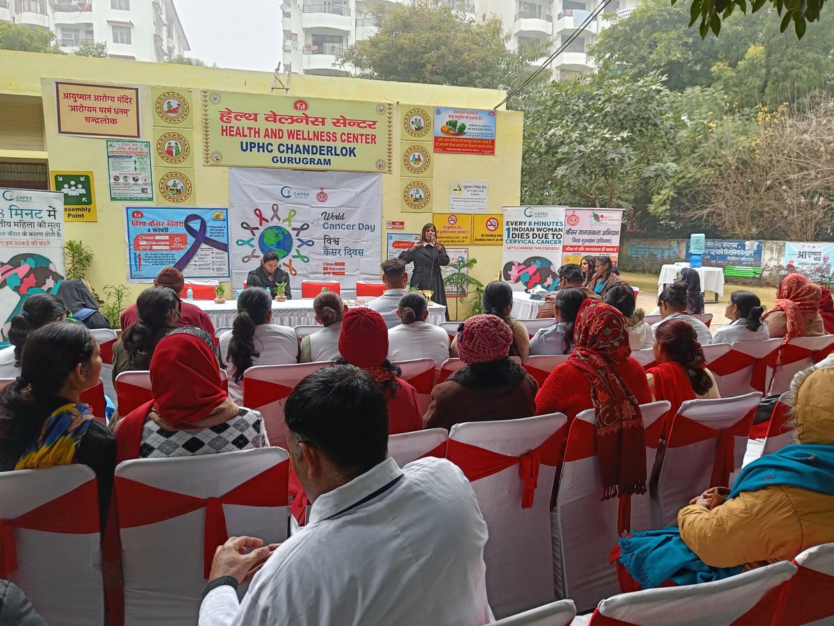 PPHF_Global's tweet photo. To celebrate #WorldCancerDay2024, @PPHF_Asia  yesterday organised #awarenesssession on #cancerscreening and #detection at Mullahera UPHC Gurgaon. This was part of #ProjectPRANAA supported by @bostonsci 
In another event at Chanderlok UPHC, we raised #Awareness through miking. https://t.co/CQR8yqba7z
