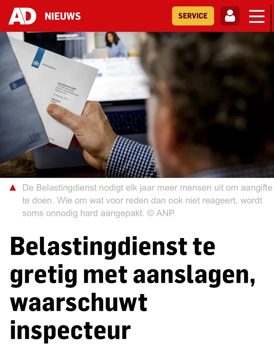 Goedwillende mensen komen door de belastingdienst onnodig in de problemen.

Tegelijkertijd kunnen bedrijven die belastingen ontduiken hun gang blijven gaan.

Volledig in lijn met het dominante neoliberale mensbeeld. Gaat deze formatie niets aan veranderen.
ad.nl/politiek/belas…