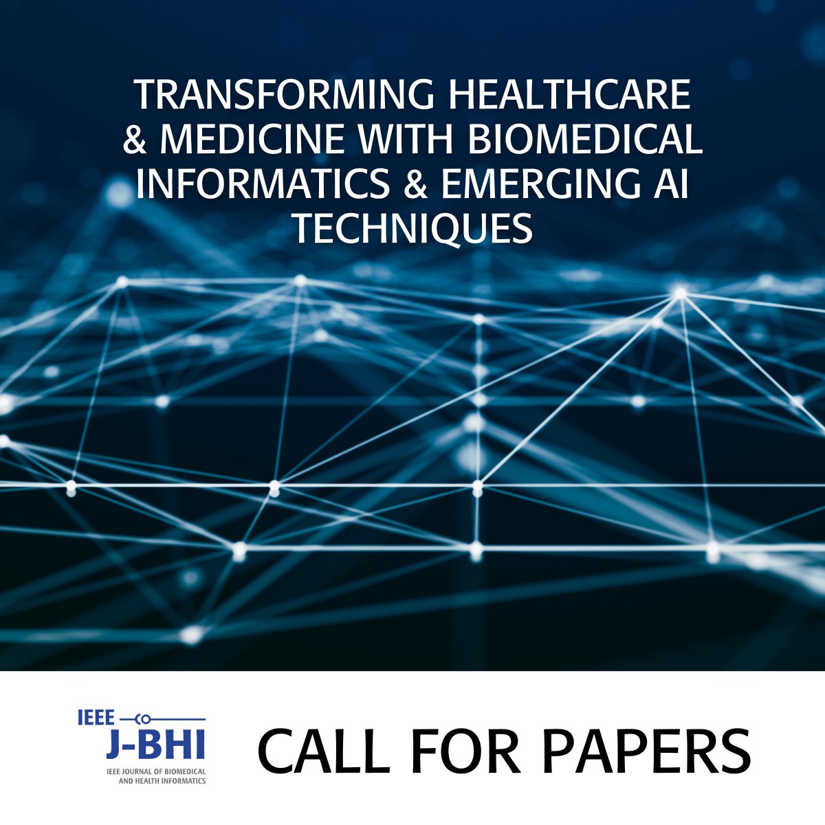 IEEEembs's tweet image. Submit your paper on biomedical and health informatics by March 8! Check out the Call for Papers here: bit.ly/3u50XPN

#BiomedicalInformatics #HealthInformatics #CallForPapers #DeadlineApproaching #smarthealth