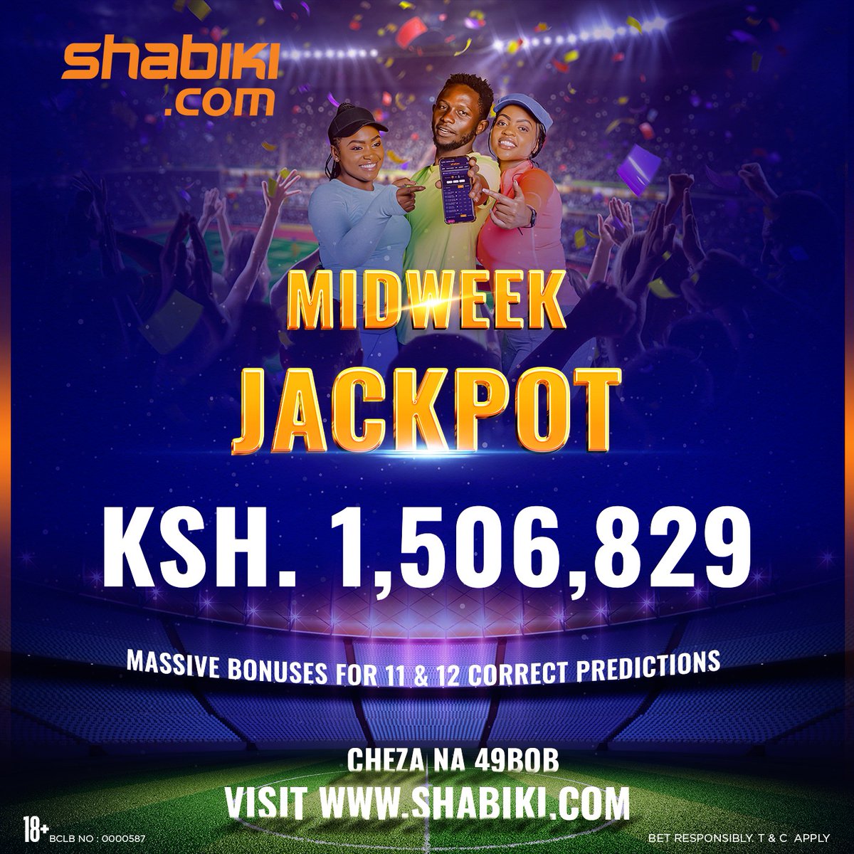 citizentvkenya's tweet photo. Deals za kuivana zinapatikana on https://t.co/IWAw7AmVXK πͺπΎ
Jaza account yako na Ksh.1,506,829 ya Midweek Jackpot na stake ya 49 bob pekee ππΎ
Baze ya KUWEKELEA β‘οΈ https://t.co/nNT8kpK2kX
#ShabikiInagive
#MidweekJackpot https://t.co/OCiIUkPTnY