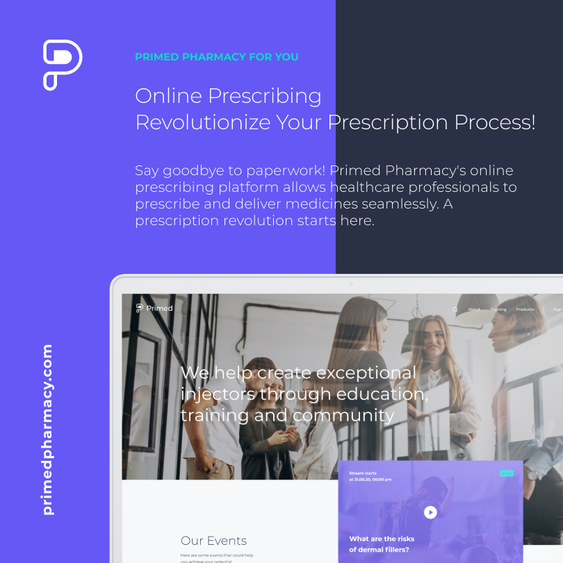 PharmacyPrimed's tweet photo. Say goodbye to paperwork! Primed Pharmacy's online prescribing platform allows healthcare professionals to prescribe and deliver medicines seamlessly. A prescription revolution starts here. 

Register now - https://t.co/f7dXXckaNI

#OnlinePrescribing #PrescriptionRevolution https://t.co/iag0zNe4nR