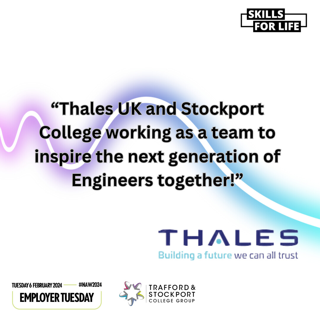 📣 Employers! …✨Make one day, today and consider providing a placement for a T Level or Apprentice student! Here's what other organisations are saying about offering work placements to our students. #NAW2024 #SkillsForLife @thales @manairport @NHS_GM