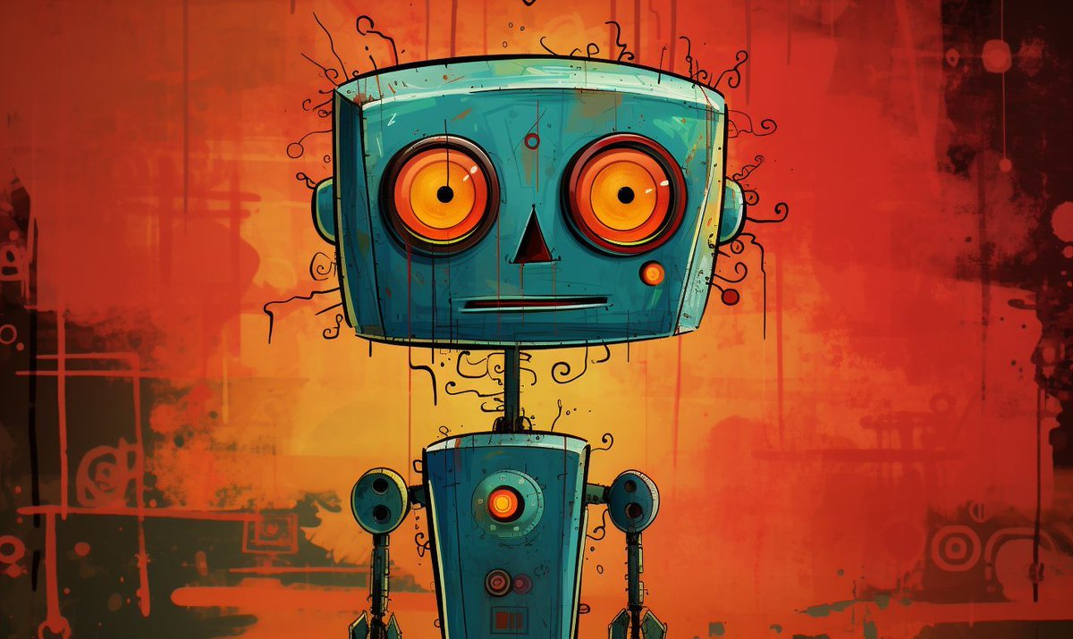 neuromorph_ai's tweet photo. Each robot, unique in its gaze, stands amidst the fiery canvas of creation, embodying the creator's introspective quest for answers.
#NeuroAether #AiArtCommunity #RoboticWonder #AutumnalAI #CreatorQuestions #AiArt #DigitalArt #Midjourney #MidjourneyV6 https://t.co/vuXowHkMOQ