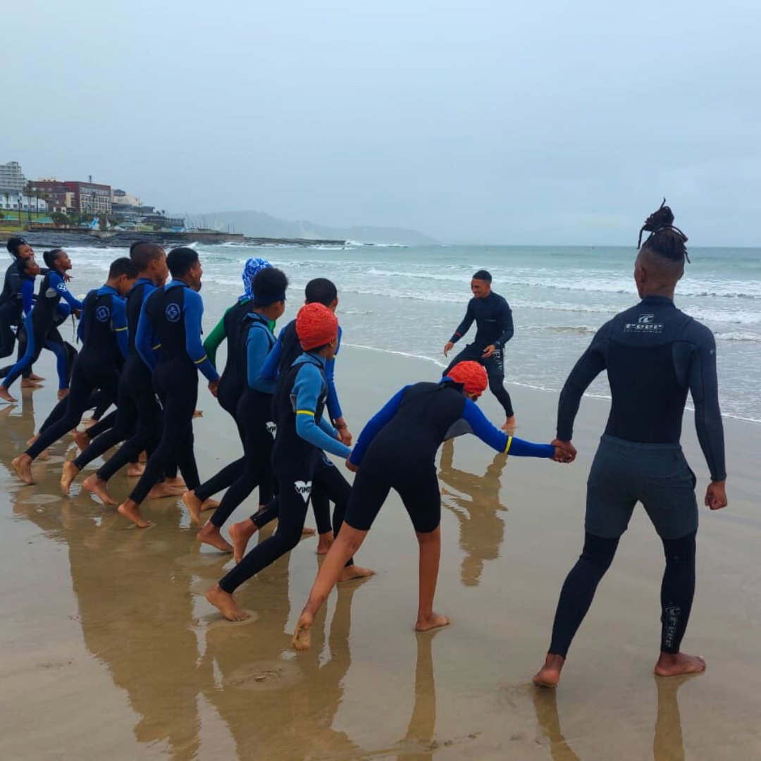 'Are you okay?' This simple question is at the heart of the immersion segment of a #surftherapy session as we walk into the waves checking in with each other every 5 steps before proceeding further. #surftherapy #wavesforchange #childrensmentalhealth