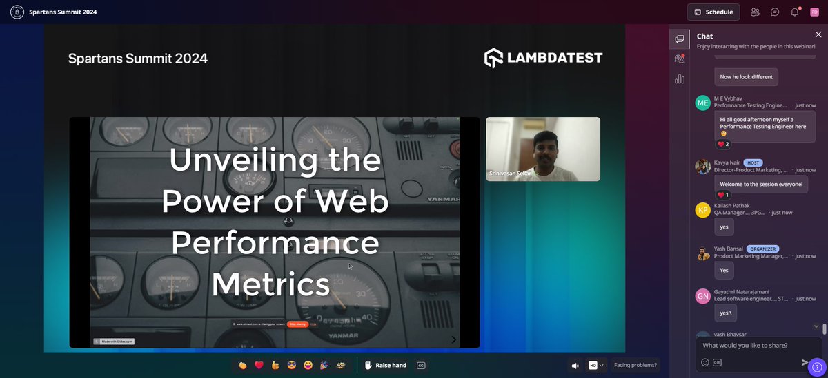 🚀 Join @srinivasanskr at #SpartansSummit to the secrets of Web Performance Metrics for Testers! 🌐 👀 Learn the game-changing metrics: LCP, CLS, TTFB, and more! 🛠️ Identify performance bottlenecks 💡 Efficient testing strategies 🤝 Collaborate for impactful improvements