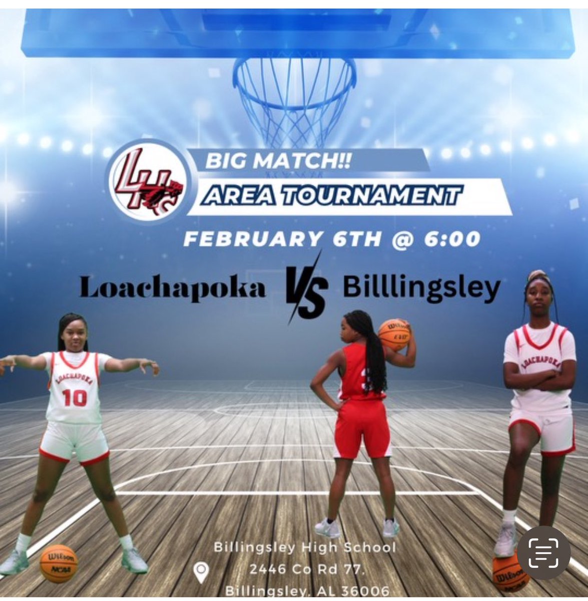 Congratulations! Lady Loachapoka advances to the Area Championship game in Class 1A Area 7 vs Billingsley. Come out and support. #pokapride @LoachapokaAD