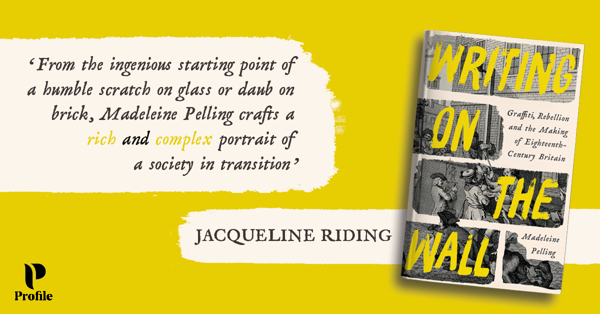 'A rich and complex portrait of a society in transition' – @JacRiding From @HistoryHit's @MaddyPelling comes a fascinating story of 18th century Britain, explored through its graffiti. #WritingOnTheWall is out 28th March ✨ Find out more: tinyurl.com/WritingOnTheWa…