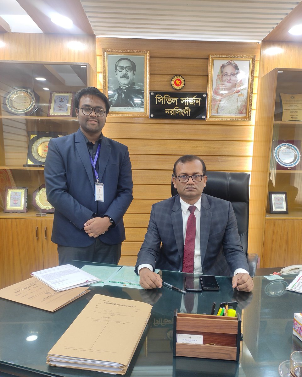 “The #mHealth Intervention may create a great impact on the behavioural change of TB patients in Bangladesh”, the Civil Surgeon(CS) of Narsingdi. We are grateful for the collaboration of CS and the Upzila Health Complex of several districts. @RESPIREGlobal @Kamsid66 @IMPACT_NIHR