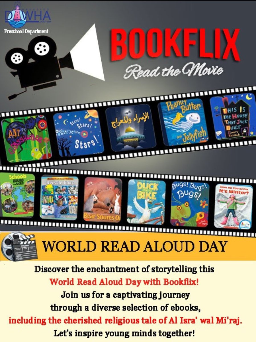 #World_Read_Aloud_Day
#Bookflix
#Read_the_Movie
<a href="/makdawhaschool/">Makassed Dawha School</a> 
<a href="/FThaalby/">Feda Thaalby</a>