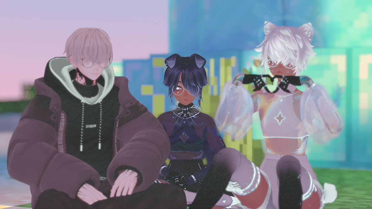 sleepichat's tweet photo. Pictures with the goth kids #vrchat 
📸 elora_vr on #instagram https://t.co/FNkWZR6rIZ