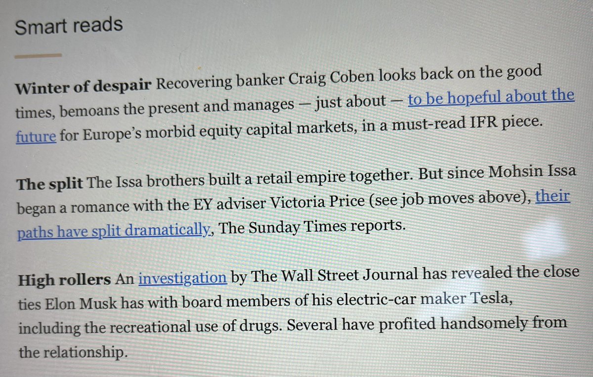 Very flattered that today’s <a href="/FT/">Financial Times</a> Due Diligence newsletter calls my column from last Friday in @ifrtweets a “must-read”.

Here again is a link to the article and it should be free-to-read: ifre.com/story/4304896/…