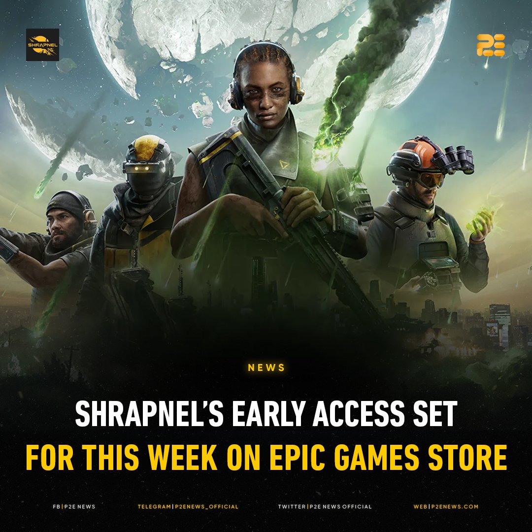 🎮 <a href="/playSHRAPNEL/">SHRAPNEL</a> first early-access build is arriving this week on the <a href="/EpicGames/">Epic Games Store</a> Store, exclusively for 'Extraction Pack' owners.

Don't miss your chance to dive into this upcoming extraction shooter and shape its development.

FULL STORY: bit.ly/3HQ906o