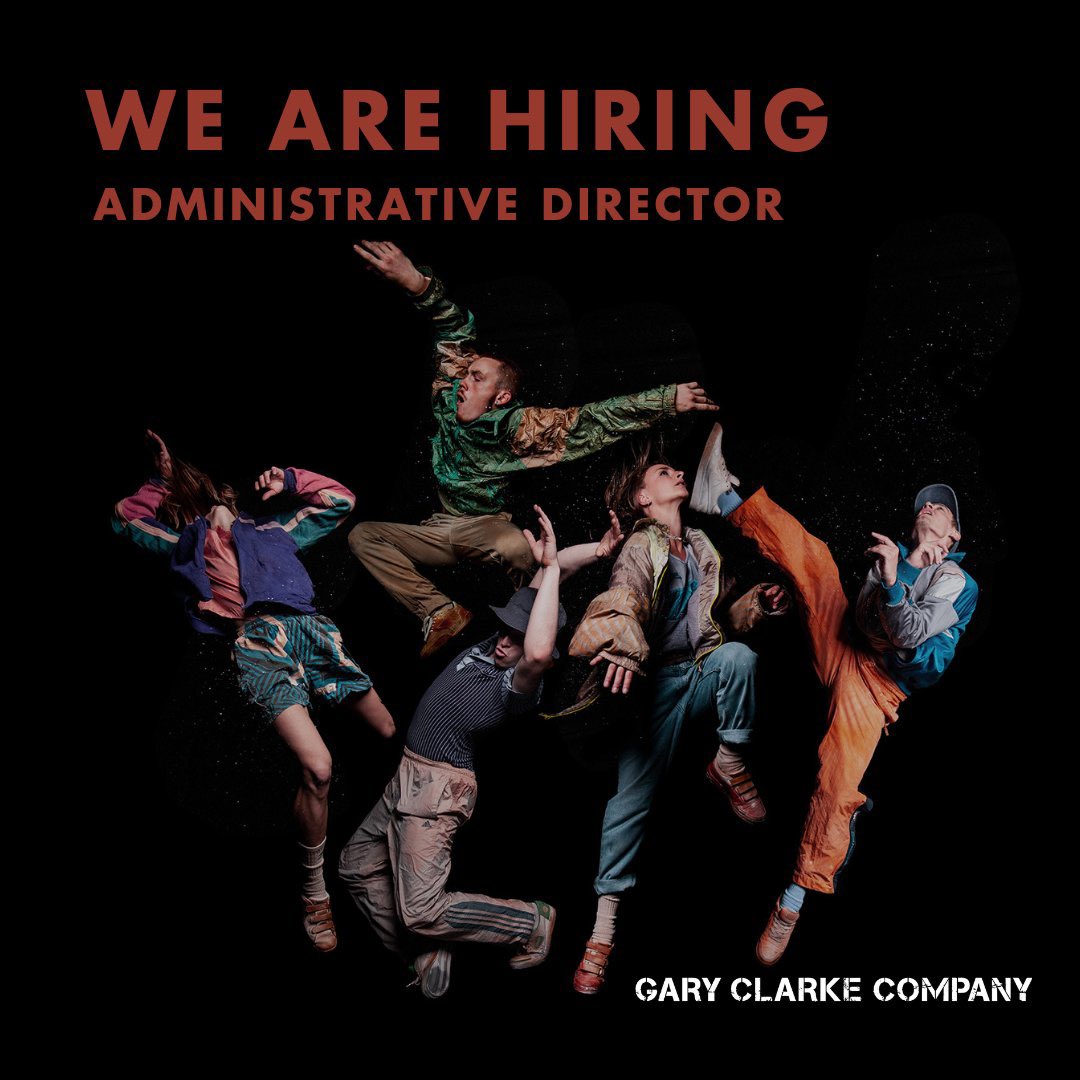 Our friends @GaryClarkeCo are currently seeking a new Administrative Director, who will be responsible for the day-to-day function of the company, delivering ground-breaking dance theatre works across the UK. All the details👇 wastelandtour.co.uk/engagement/vac… #ArtsJobs