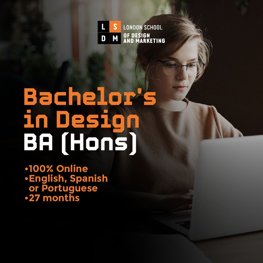 LSDMLondon's tweet photo. Unlock your creative potential with our Bachelor's in Design! 🚀

This 100% digital course available in English, Portuguese, or Spanish gives you the flexibility to study anytime and anywhere ⚡

Discover more here 🔗 https://t.co/t7malNndph

#LSDM #DesignDegree #OnlineLearning https://t.co/LJWtiRkJcU