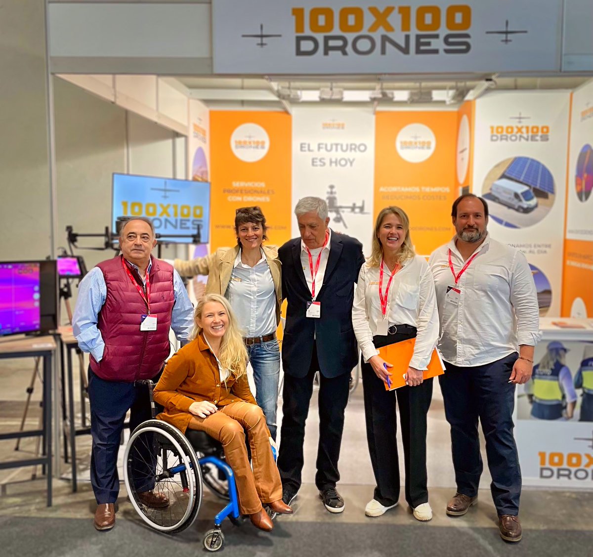 GemaHassenBey's tweet image. Un placer ser vuestra #embajadora de la #sostenibilidad en la feria @GENERA en @IFEMA MADRID  mostrando como 100X100 DRONES ayuda a las empresas con su labor de manera #sostenible 😊♻️