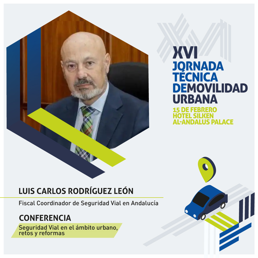 👤D. Luís Carlos Rodríguez León: Fiscal de Andalucía de Seguridad Vial.

💬Conferencia: "Seguridad Vial en el ámbito urbano, retos y reformas"🚘🛂

En la próxima XVI Jornada Técnica de Movilidad de #AUSSA.

Más sobre el programa #JornadasAUSSA2024⤵️
jornadasdemovilidadsostenible.es