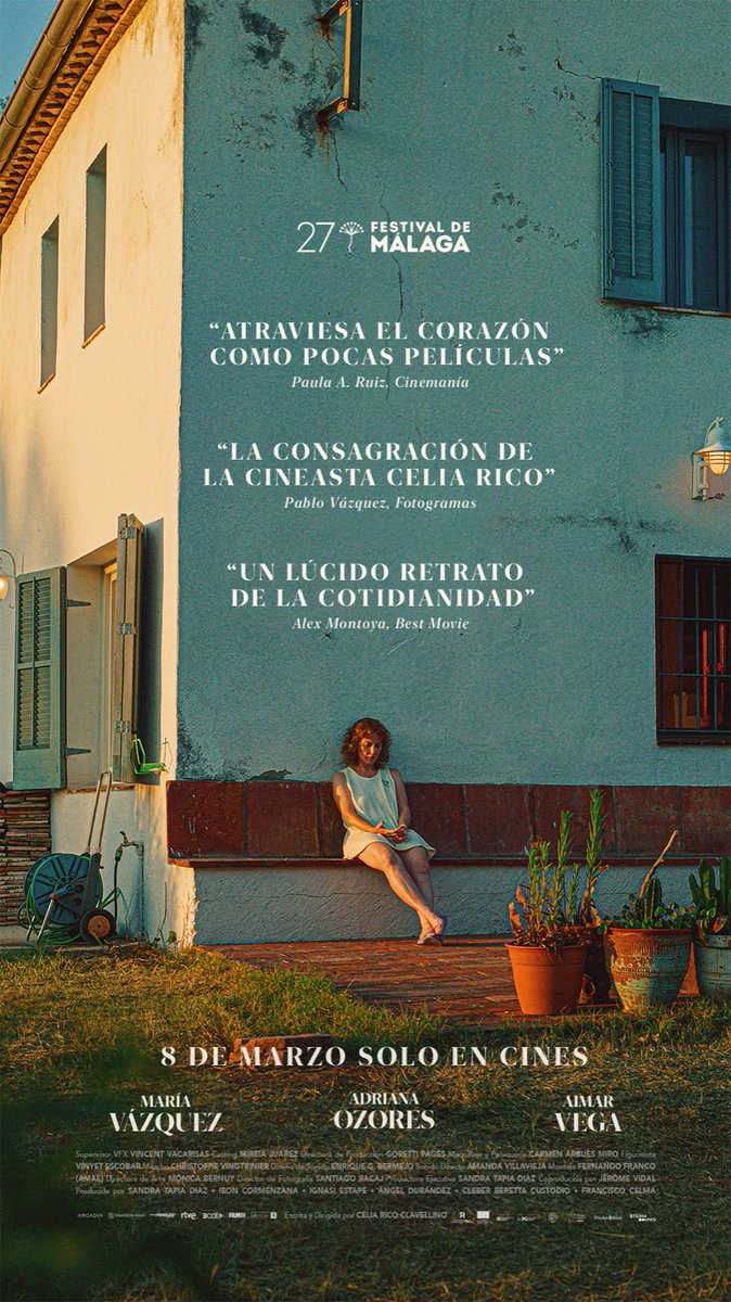 Arcadia Motion Pictures (@arcadiamotion) on Twitter photo Los pequeños amores 🩵🏡 de Celia Rico (<a href="/escribeleacelia/">Celia Rico</a>) competirá en la Sección Oficial del <a href="/festivalmalaga/">Festival de Málaga</a> ✨🎬 Protagonizada por Adriana Ozores y María Vázquez. Estreno el 8 de marzo ¡Tod@as a verla! Los pequeños amores 🩵🏡 de Celia Rico (<a href="/escribeleacelia/">Celia Rico</a>) competirá en la Sección Oficial del <a href="/festivalmalaga/">Festival de Málaga</a> ✨🎬 Protagonizada por Adriana Ozores y María Vázquez. Estreno el 8 de marzo ¡Tod@as a verla!