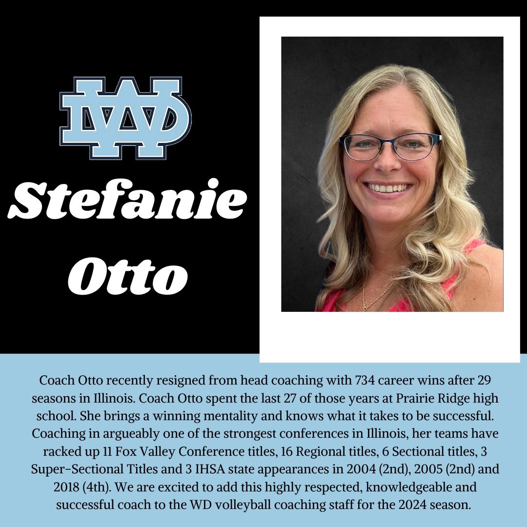 DellsVolleyball's tweet image. Let’s introduce some of our coaching staff for the 2024 season🔥
#WeAreWD