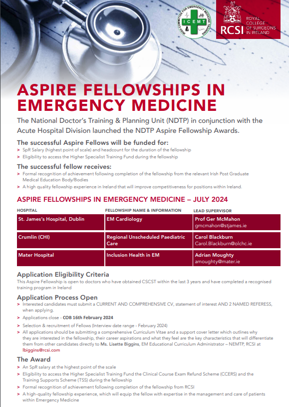 Le opportunity c'est enorme: Funded Aspire fellowship with a focus on Regional Unscheduled Paediatric Care. Applications close - COB 16th February 2024