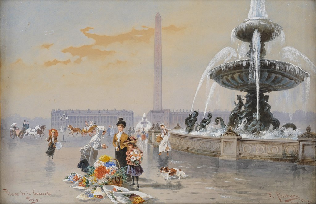 Place de la Concorde Paris
by Friedrich Perlberg
in 1900 

#Paris #visitparisregion #ExploreFrance #France #cityscape #placedelaconcorde #friedrichperlberg