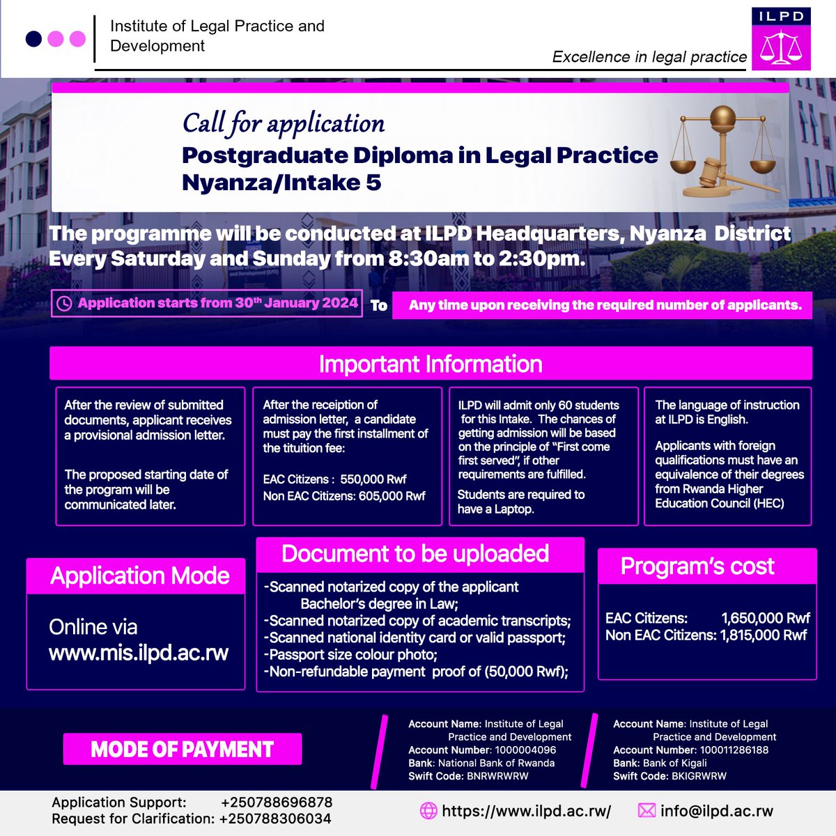 Institute of Legal Practice and Development (ILPD) tweet media