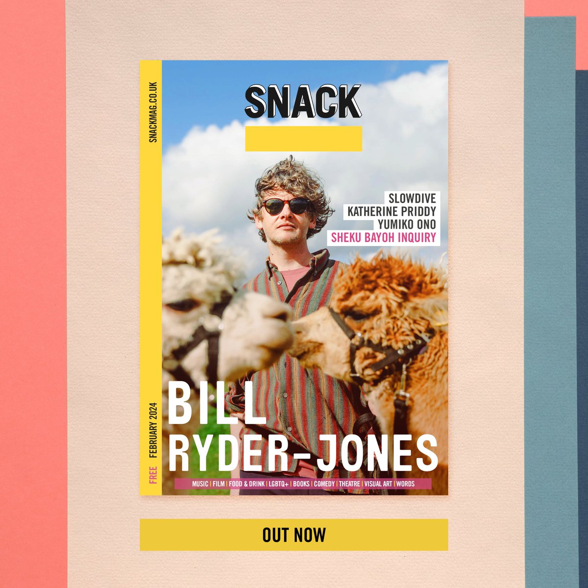 SNACK Find us elsewhere – currently inactive here (@snackmag) on Twitter photo It's SNACK time!
February's mag features
@BRyderJones
<a href="/slowdiveband/">Slowdive</a>
<a href="/KatherinePriddy/">Katherine Priddy</a>
Yumiko Ono
Sheku Bayoh: The Inquiry podcast (<a href="/Karin_Goodwin/">Karin Goodwin</a> and <a href="/tomiwa_/">Tomiwa Folorunso</a> of <a href="/FerretScot/">The Ferret</a>)
+ <a href="/ScottishOpera/">Scottish Opera</a> (Marx in London!)
+ <a href="/ScotsWhayHae/">Alistair Braidwood</a>'s 10 🏴 Books for 2024
snackmag.co.uk/read-this-mont… It's SNACK time!
February's mag features
@BRyderJones
<a href="/slowdiveband/">Slowdive</a>
<a href="/KatherinePriddy/">Katherine Priddy</a>
Yumiko Ono
Sheku Bayoh: The Inquiry podcast (<a href="/Karin_Goodwin/">Karin Goodwin</a> and <a href="/tomiwa_/">Tomiwa Folorunso</a> of <a href="/FerretScot/">The Ferret</a>)
+ <a href="/ScottishOpera/">Scottish Opera</a> (Marx in London!)
+ <a href="/ScotsWhayHae/">Alistair Braidwood</a>'s 10 🏴 Books for 2024
snackmag.co.uk/read-this-mont…