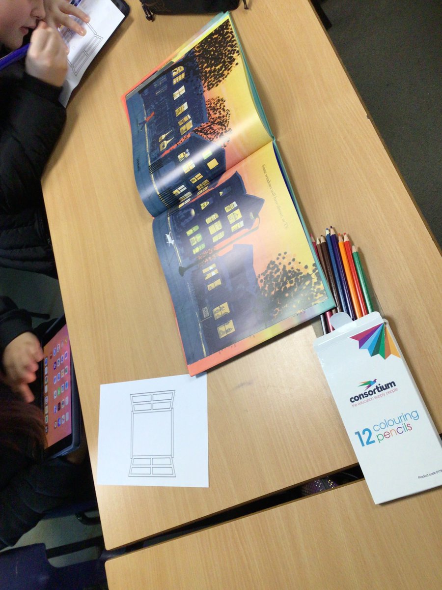 Windsor_Tweets's tweet photo. Students read the book Windows at Saturday school. Then they designed their own windows of what they might see if they go for a walk at dusk and what world they might see! 
@EBGoodale @JuliaDraw 
#art #reading https://t.co/0ZOowaTTab