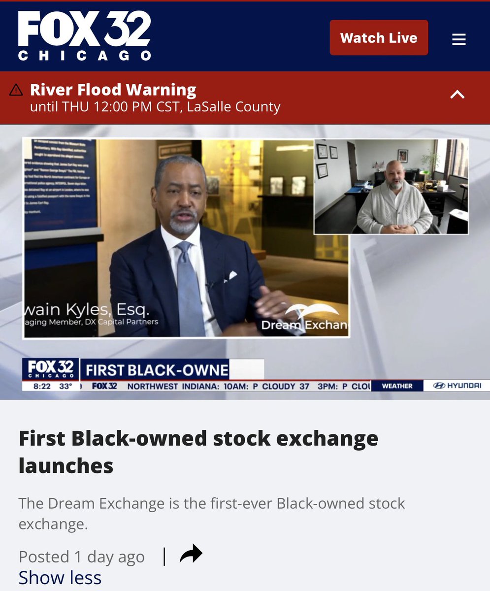 In a social system where capital and OWNERSHIP is fundamental to the security of “rights”, “freedom”, and “power”,  my excitement cannot be overstated.  #WhatATimeToBeAlive

fox32chicago.com/video/1406161