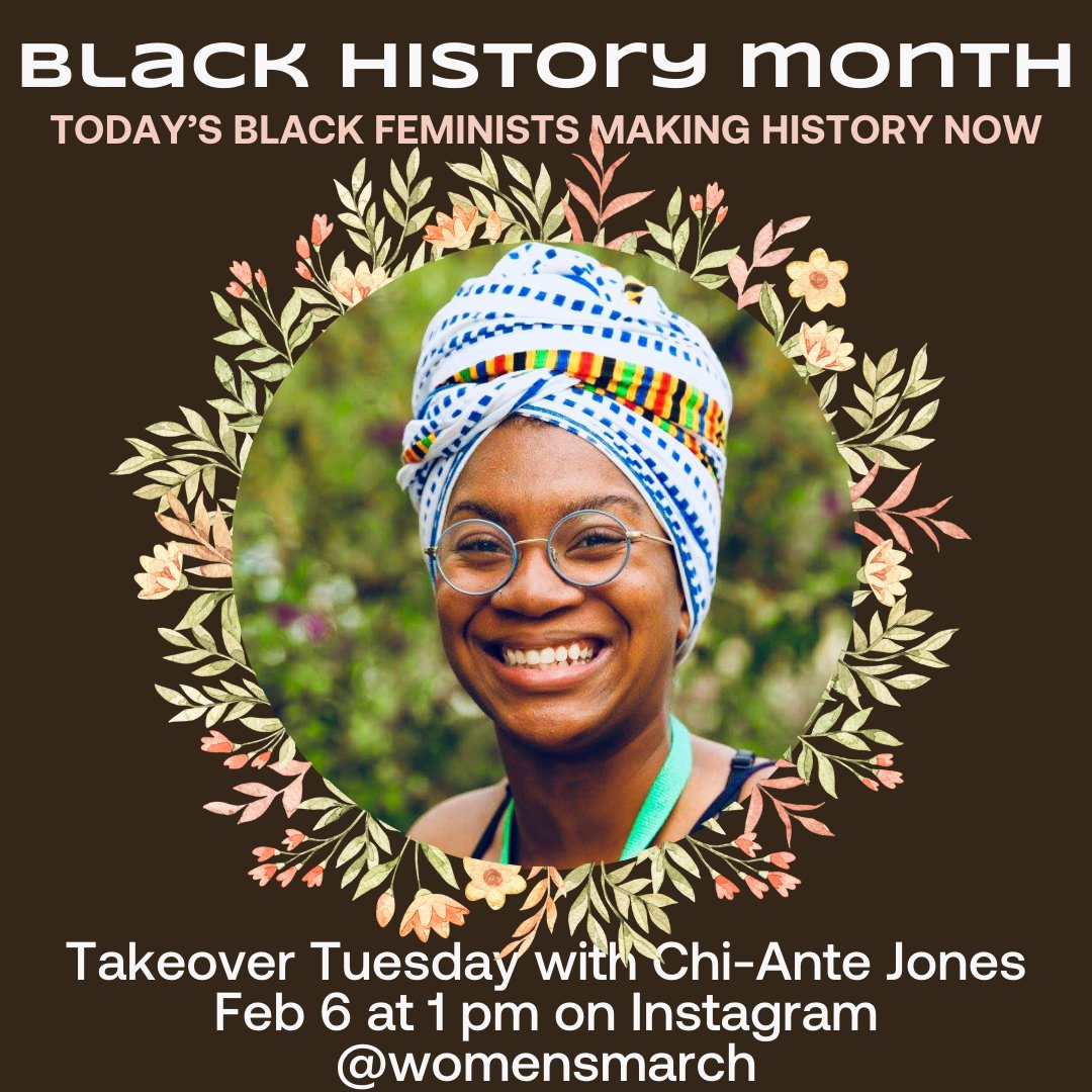 Come join us over on IG live for a convo with Chi-Ante Jones as we celebrate the work of contemporary Black feminists all month long.