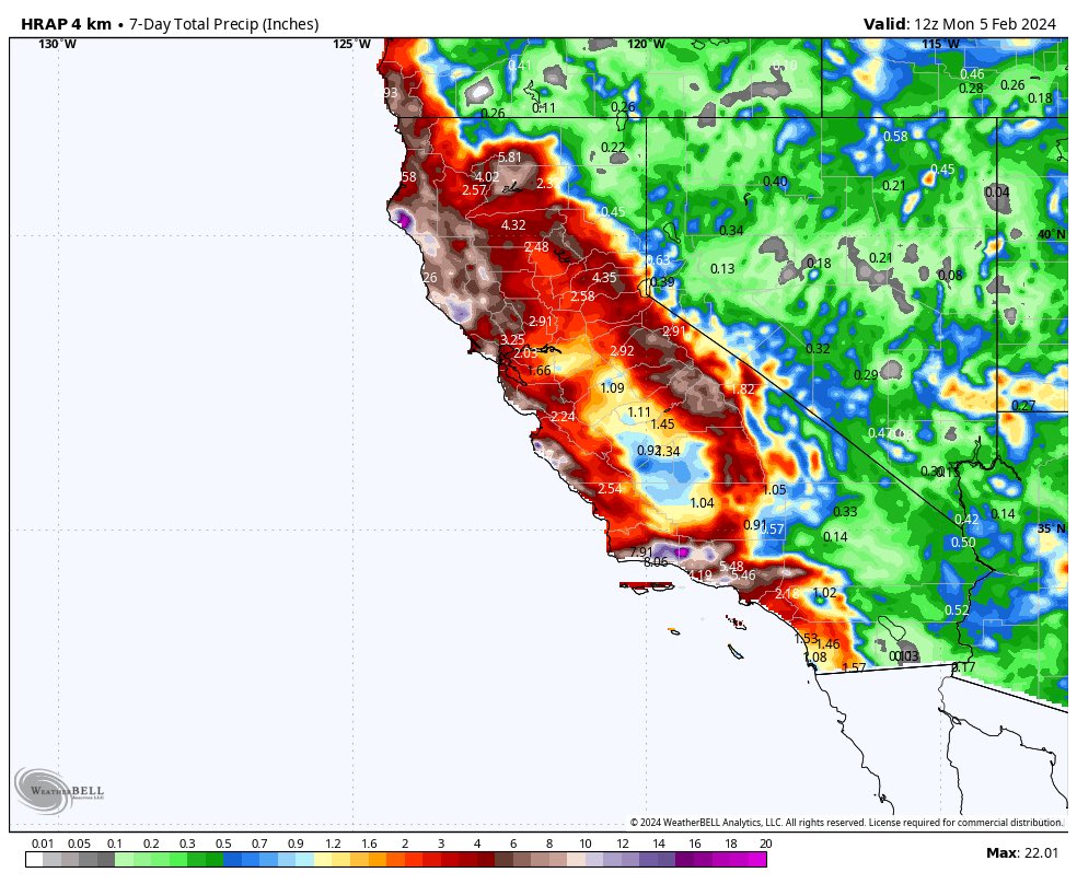 ~8 trillion tons of “permanent drought” has fallen in California over the past 7-days. Climate experts ordain that this is the “new normal”—that is, climate-fueled supercharged atmospheric rivers. . . .except for the fact that up until 2023, the “new normal” was their permanent…