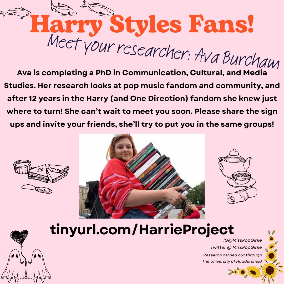 hsdaily's tweet photo. Would you like to bring Harry to academia? 🎓

@MissPopGirlie is currently looking for volunteers for a Ph.D. project where you’ll have the chance to discuss Harry and the fandom with other Harries!

Follow the link to sign up or learn more: https://t.co/M1QEZWub0j https://t.co/RIGXQlQsZ9