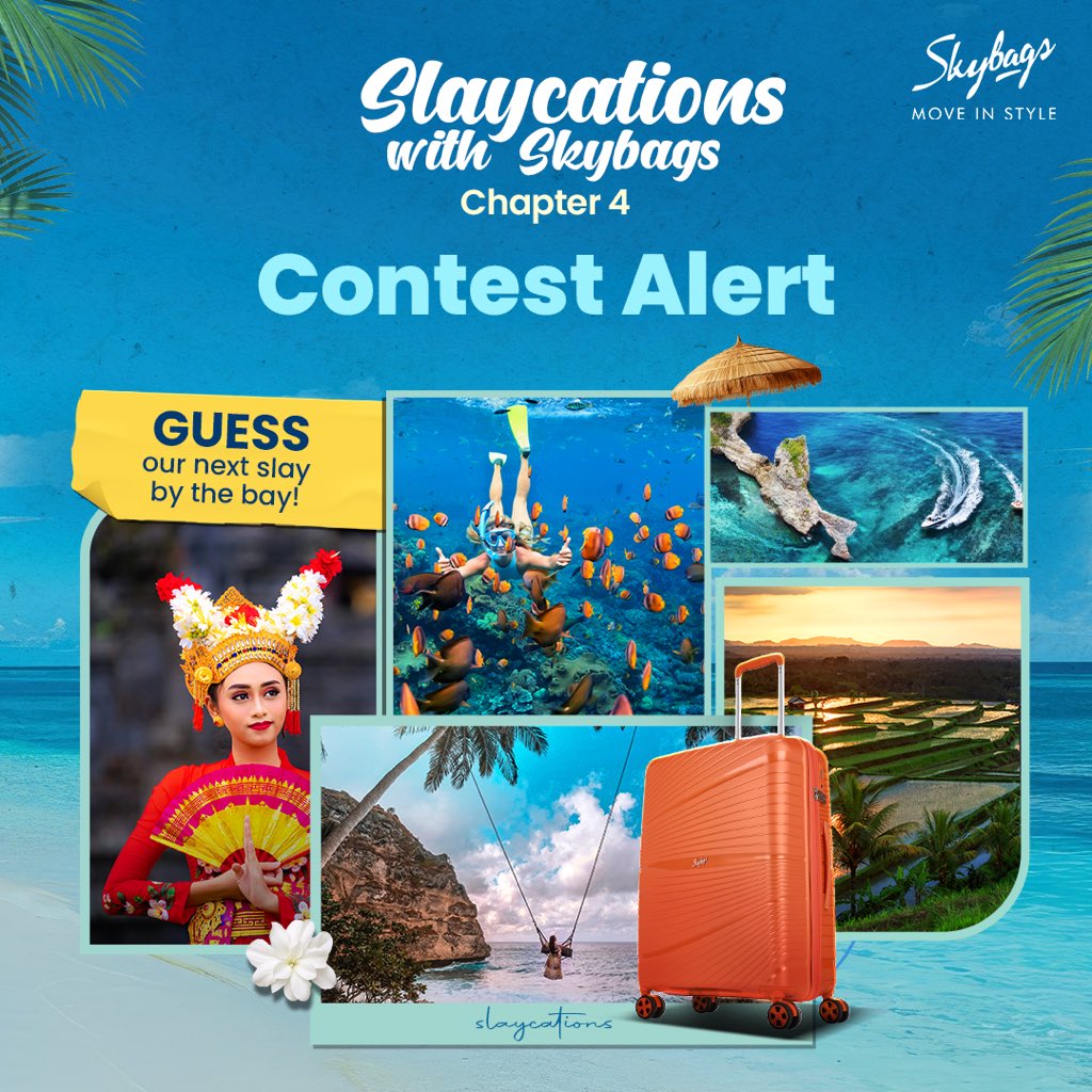 Guess our #SlaycationsWithSkybags Chapter IV location, and stand a chance to WIN a trolley bag with 3 easy steps: Head over to our Instagram @inskybags to participate!