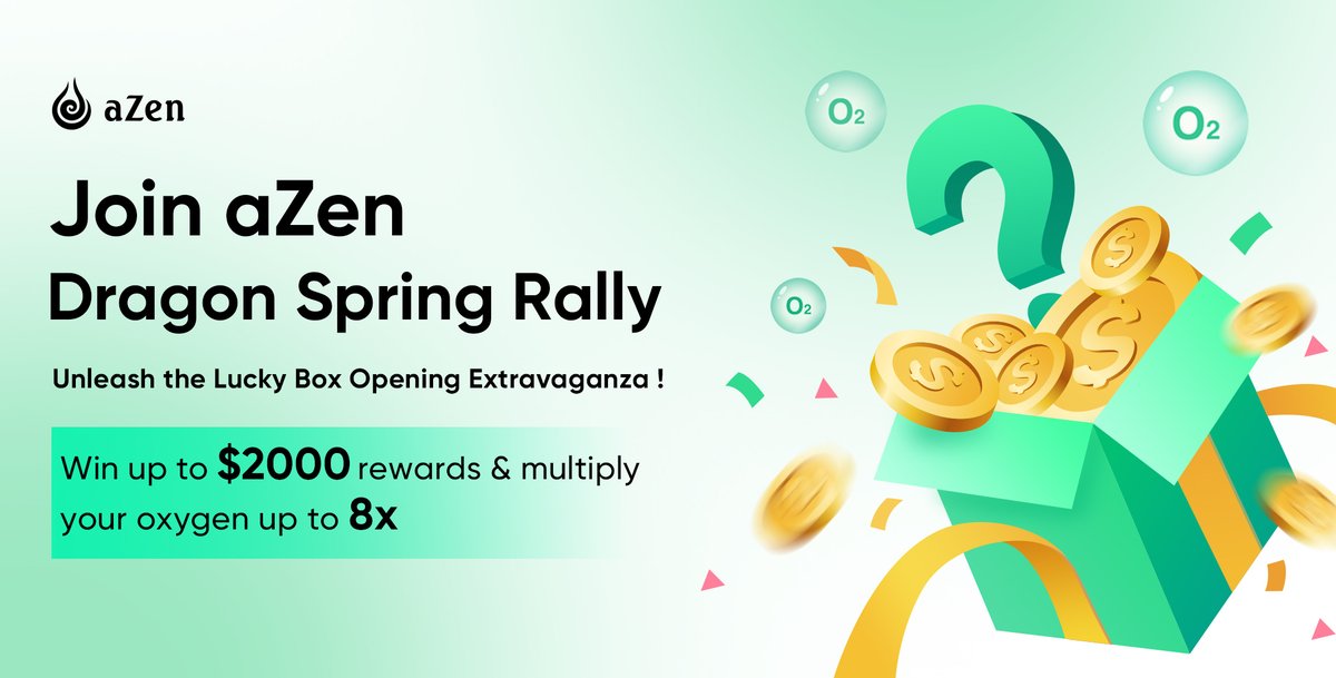 Gear up for aZen's Dragon Spring Rally and transform your earnings! 🐉📷 Visit the campaign page, team up with friends, and watch your rewards multiply up to 8x. Lucky boxes filled with surprises are waiting📷bit.ly/gp-azen 📷  #azen #Drake