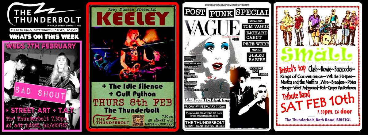 631 posts ★THE THUNDERBOLT THIS WEEK★ 📷WED 7th FEB: BAD SHOUT hdfst.uk/e101742 📷THURS 8th FEB: KEELEY hdfst.uk/e101715 📷wegottickets.com/event/601097 📷SAT 10th FEB: SMALL hdfst.uk/e101437