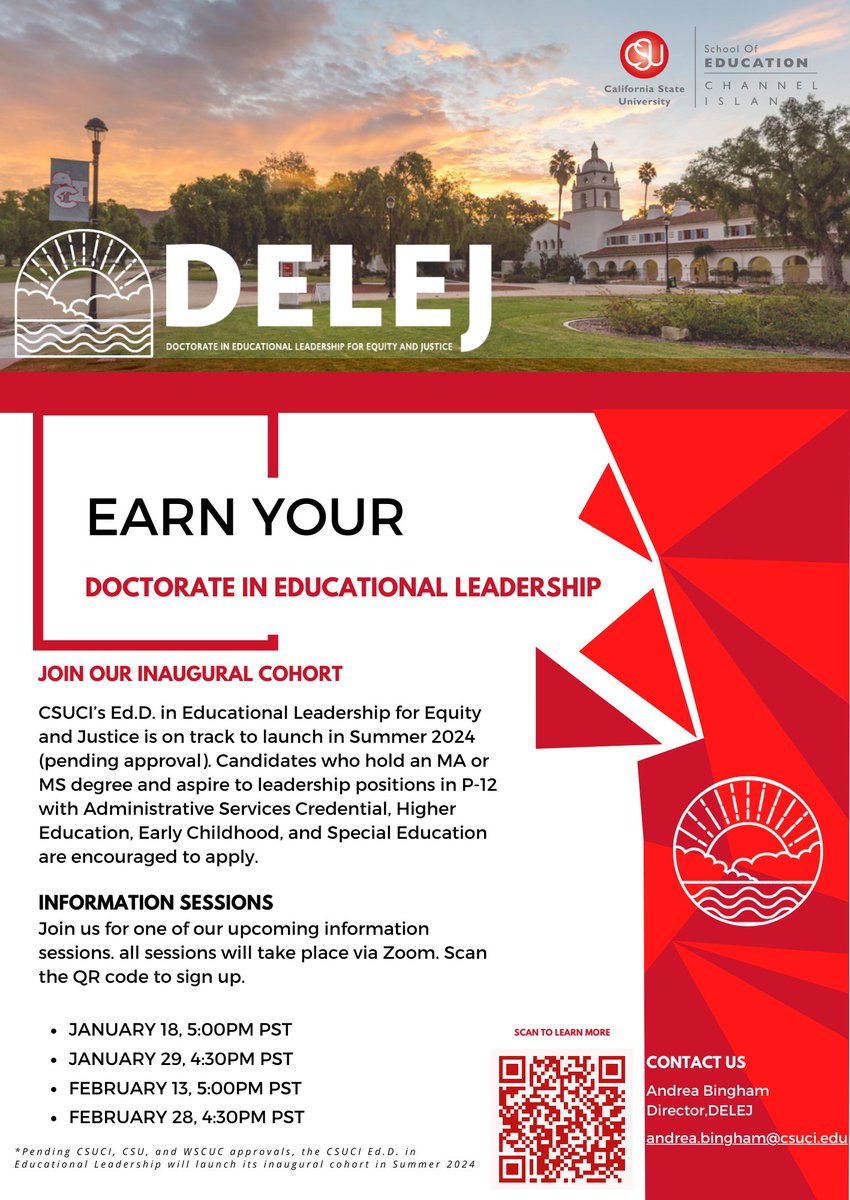 CSUCI School of Education tweet media