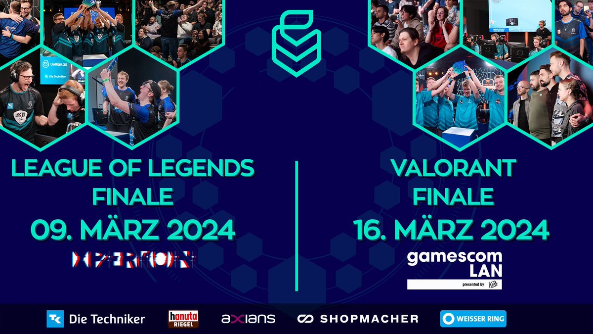 Jetzt dick im Kalender anstreichen! Im März stehen unsere großen Finals in #LeagueofLegends und #Valorant an!🤩 09.03.24 - League of Legends @kitscesports vs Maschsee Mantas 16.03.24 - Valorant @kitscesports vs @esugesports