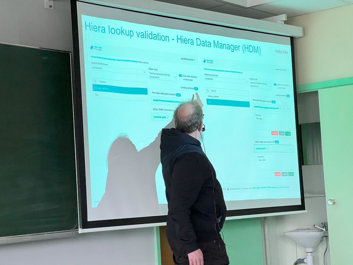 betadots (@betadots) on Twitter photo Some first impressions from #cfgmgmtcamp 2024 in Ghent #2 😀
<a href="/tuxmea/">Martin Alfke</a> <a href="/BastelsBlog/">bastelfreak</a> <a href="/rand0m_rob/">@rand0mbytes@urusai.social</a>
#puppet #voxpupuli #configmanagement Some first impressions from #cfgmgmtcamp 2024 in Ghent #2 😀
<a href="/tuxmea/">Martin Alfke</a> <a href="/BastelsBlog/">bastelfreak</a> <a href="/rand0m_rob/">@rand0mbytes@urusai.social</a>
#puppet #voxpupuli #configmanagement