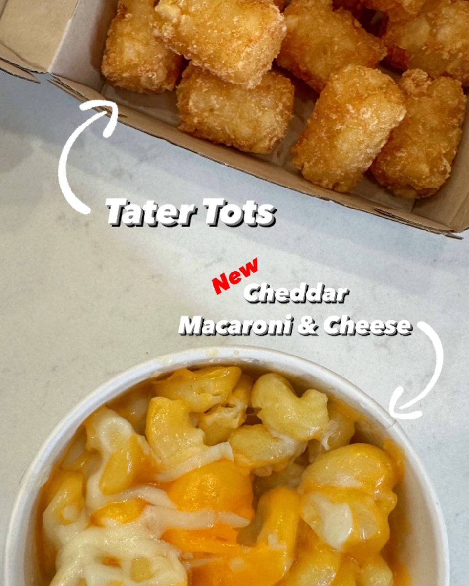 dashinstores's tweet photo. Which side are you picking?
Tater Tots or Cheddar Macaroni & Cheese?
#DashIn #food #foodie #foodstagram #foodlover https://t.co/tN2fuGQI0I