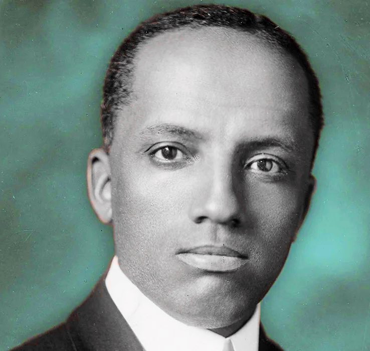 The book banners, Black History haters, & the ignorance caucus have to shrink beneath Carter G. Woodson’s steady stare of brilliance. Thankful to the Father of #BlackHistoryMonth .
