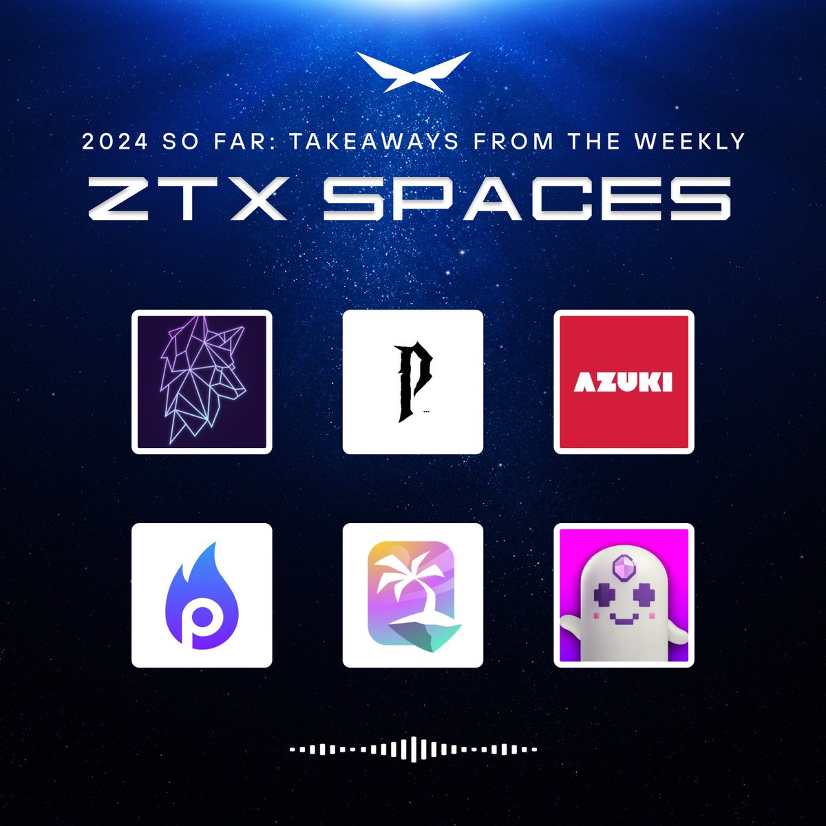 ZTX Spaces - Top Highlights #1

Our weekly ZTX panels have become one of the leading sources for web3 gaming insights, featuring major players.

Listen to the top 4 quotes from January 👇