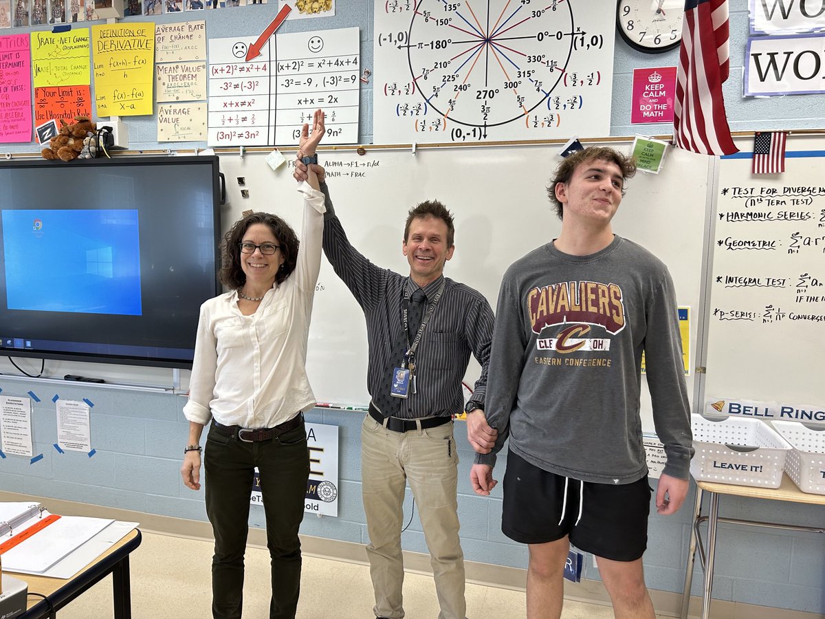 This young man made the mistake of betting Mrs Kasper that he could do more pushups… great start to Algebra today!!!