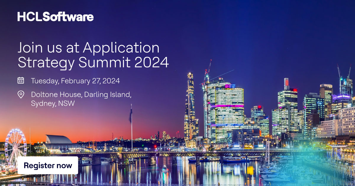 AppScanHCL's tweet image. Join us at the #ApplicationStrategySummit on 27 Feb in Sydney. Francois Nasser, Digital Solutions Global Leader at @HCLSoftware will host a panel of industry experts to discuss the latest #ApplicationStrategy. 🔗 hclsw.co/32xqo3
#HCLSoftware #HCLAppScan