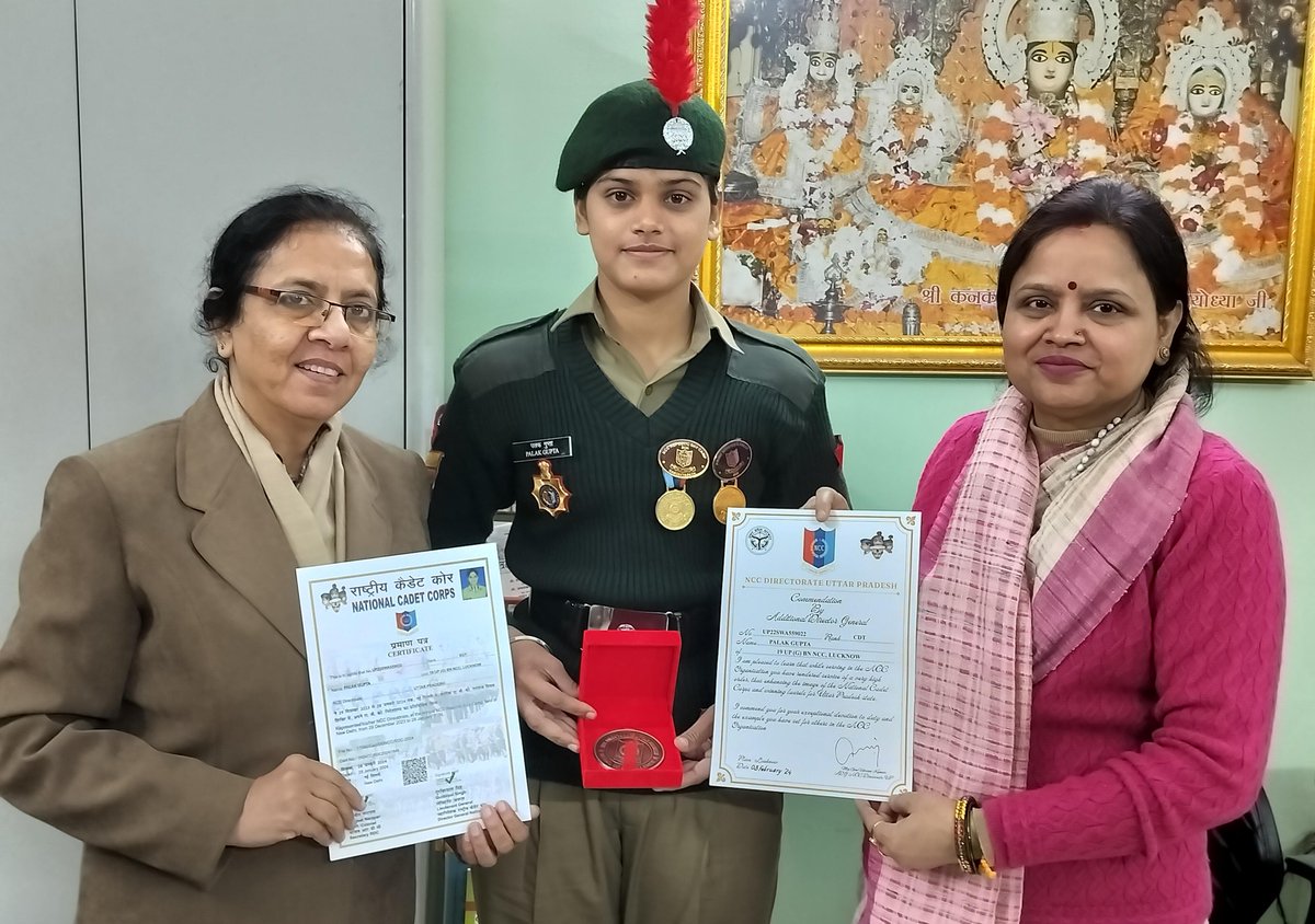 NCC WING OF NAVYUG KANYA MAHAVIDYALAYA, LUCKNOW tweet media