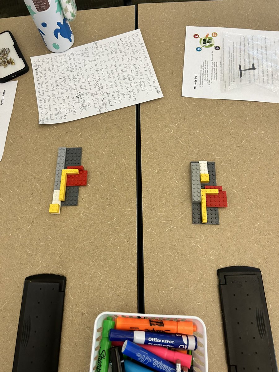 UABTeach's tweet photo. Our students learning the importance of clear and precise instructions while having fun constructing masterpieces. Some were very close… LEGO!!
#UABTeach #STEM #TeachTuesday #WriteItDoIt https://t.co/qRIACWm6XZ